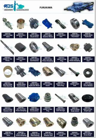 Furukawa Rock Drill Spare Parts