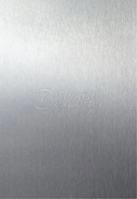 Silver brushed aluminum foil