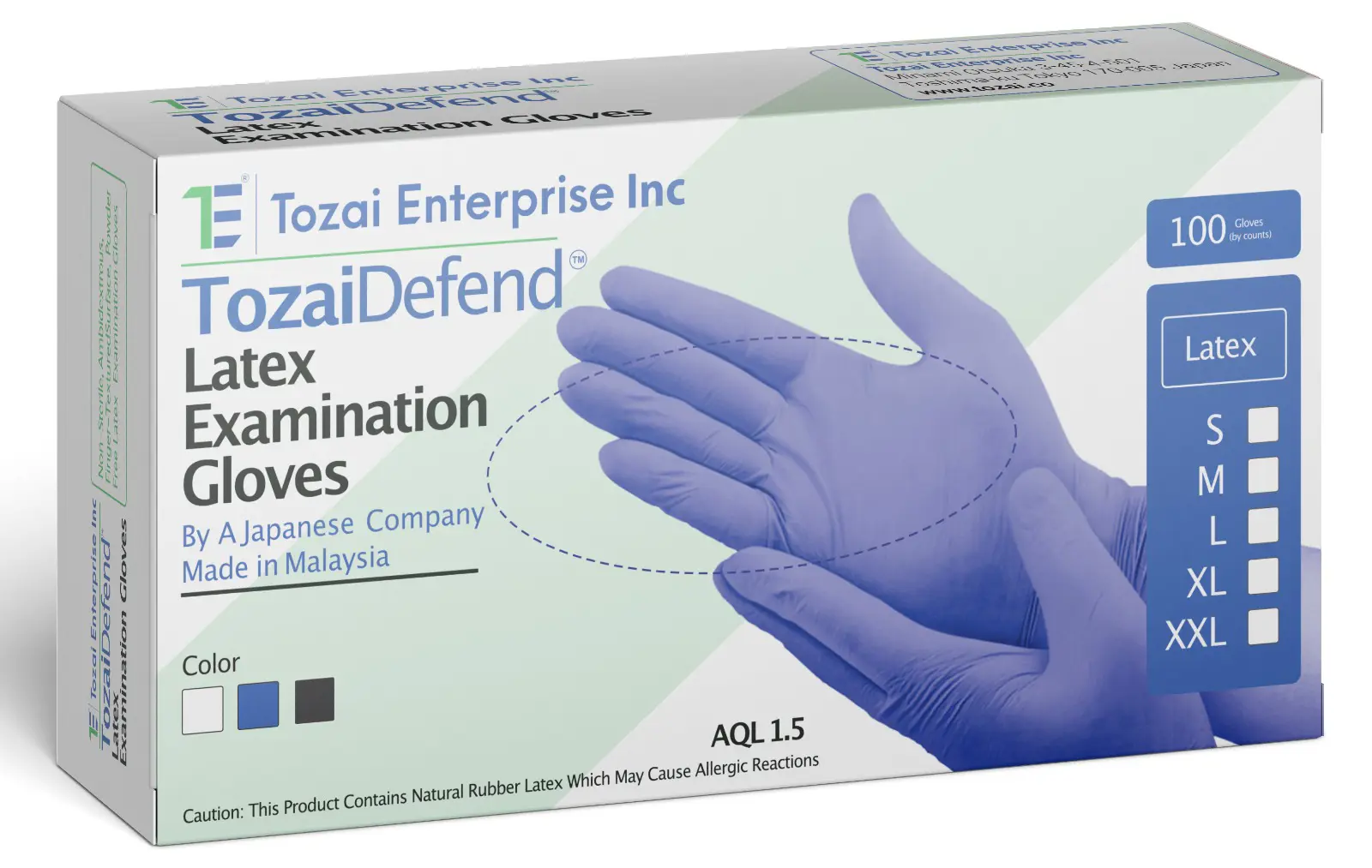 Latex Powder free and Powdered Medical Examination Gloves