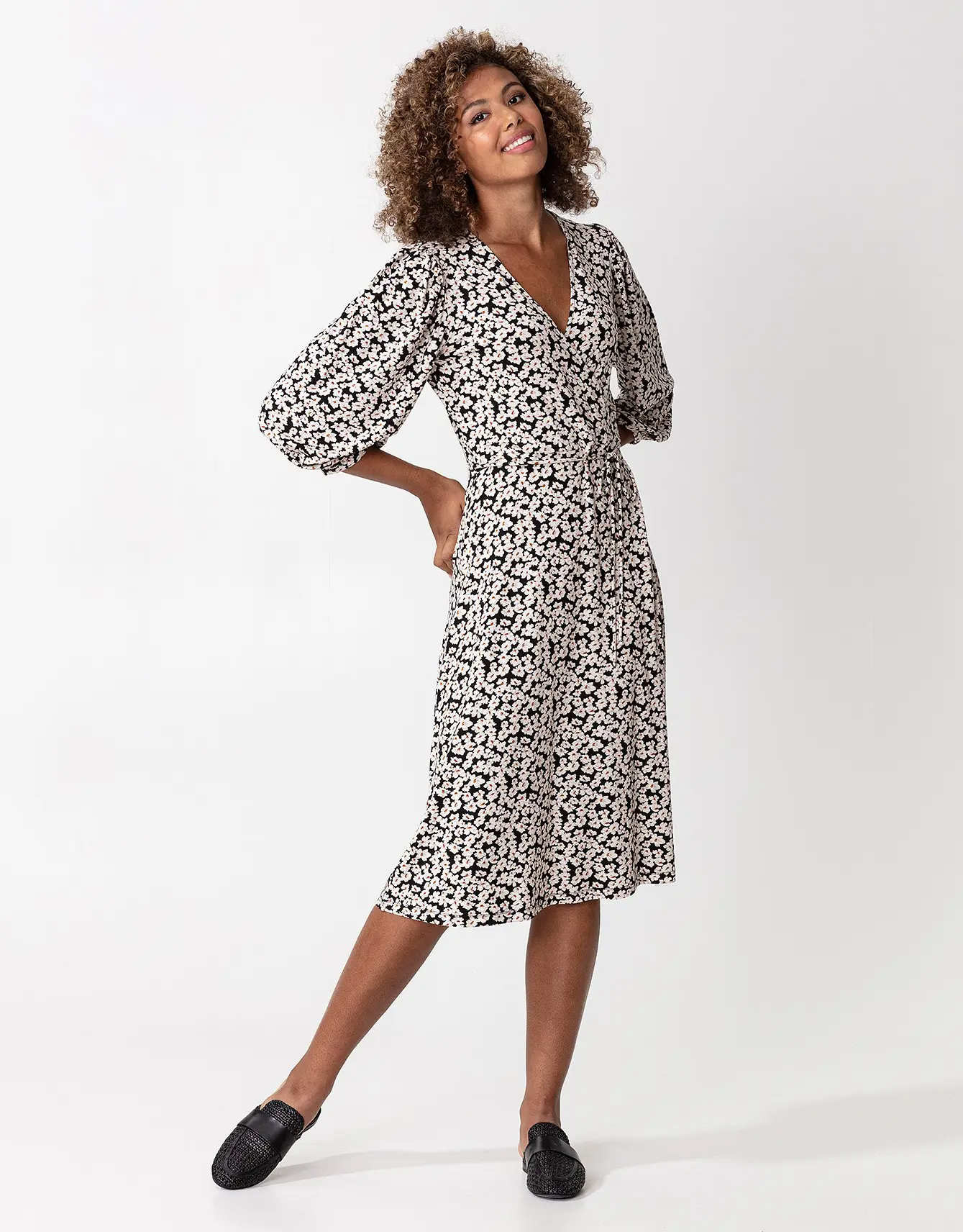 Floral Print Midi Dress