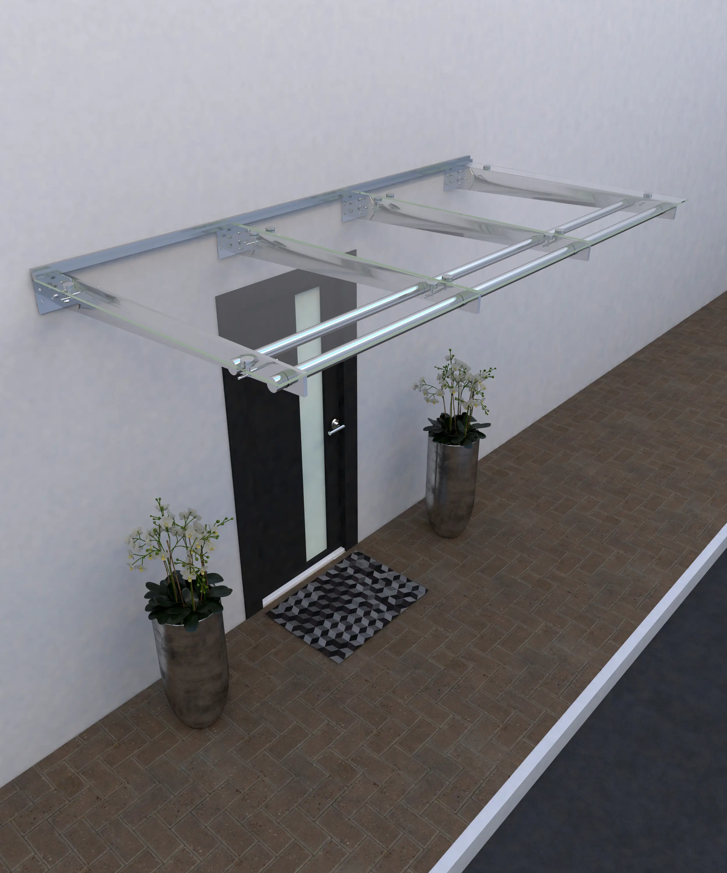 Stainless Steel Glass Canopy