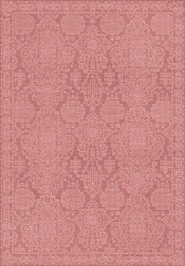 Tapete de patchwork de chenille rosa