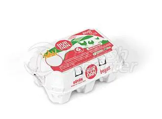 6'li Printed Box Large Egg
