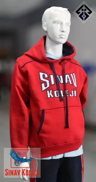 HOODIE WITH KANGAROO POCKET 3  YARN FABRIC