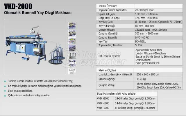 VKD - 2000 Bonnell Spring Assembly Machine