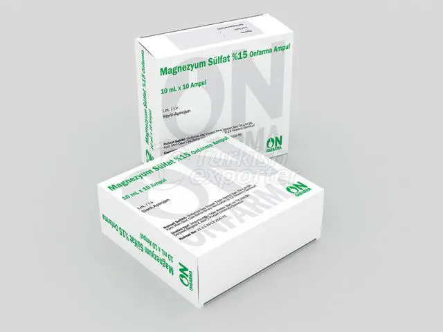 Magnezyum Sülfat %15 10 ml 10 Ampul