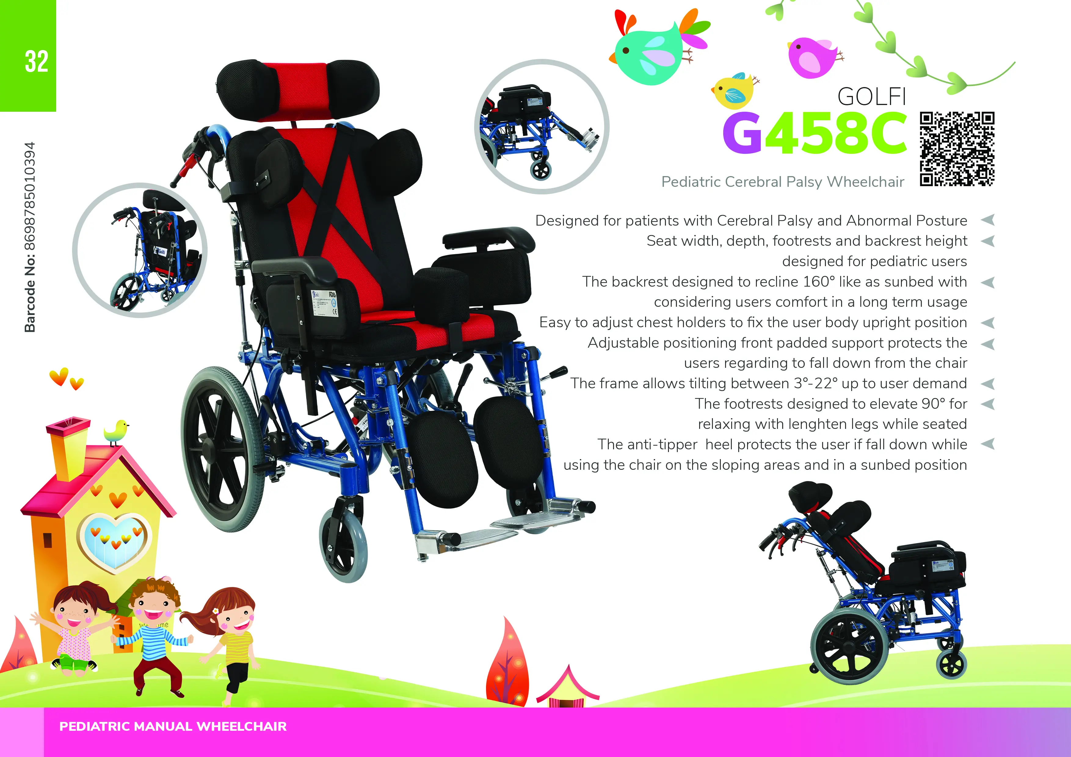 Pediatric Manual Wheelchair