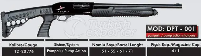 Espingardas de ação de bomba dpt-001