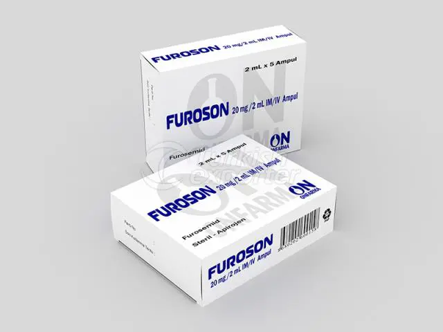 Furoson 20 ملغ / 2 مل × 5 أمبول