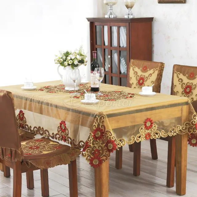 Embroidered Tablecloth Set