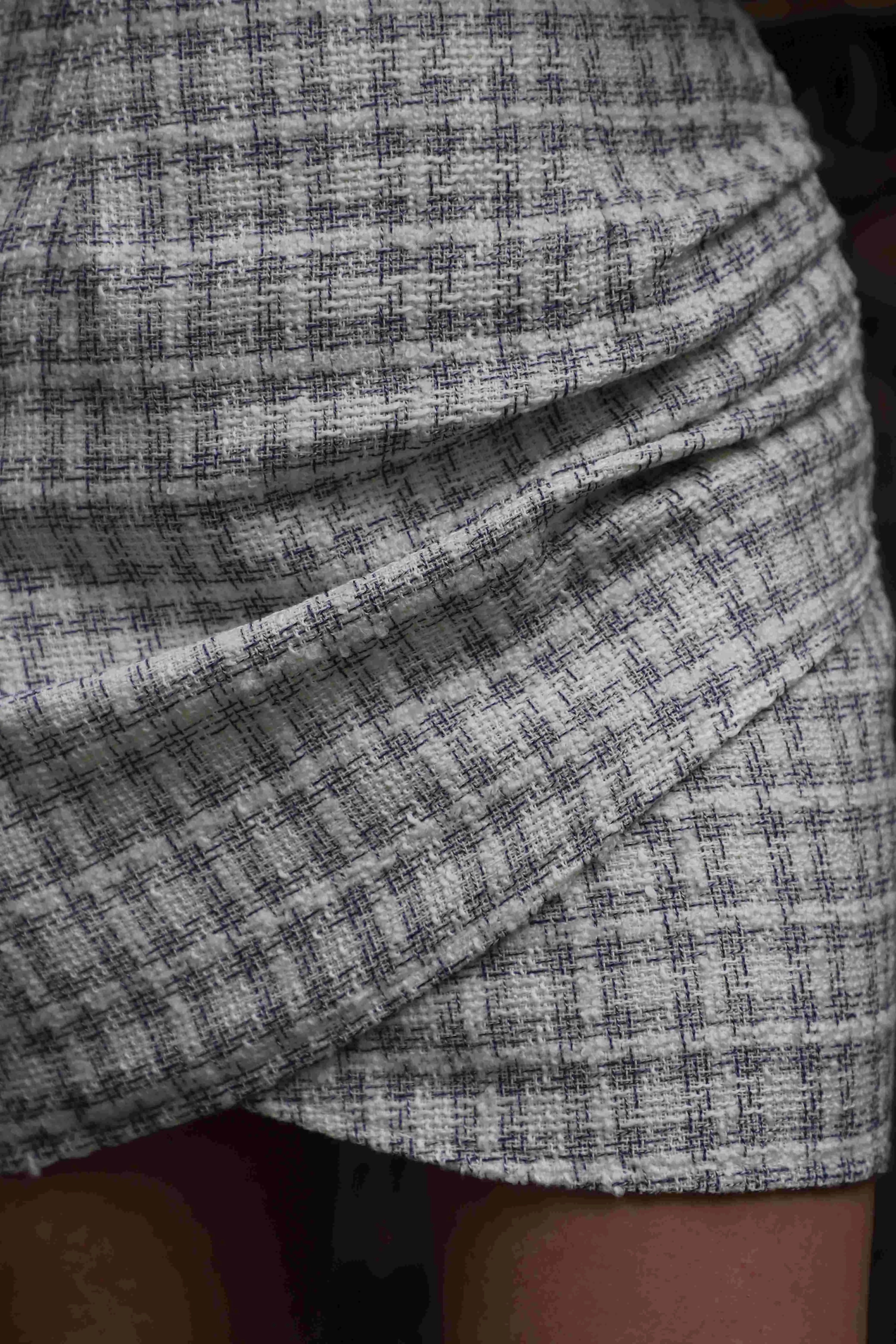 Draped Mini Skirt