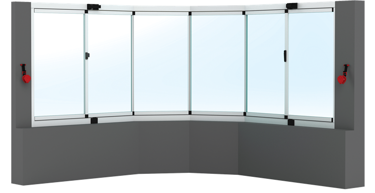 Folding Glass Balcony