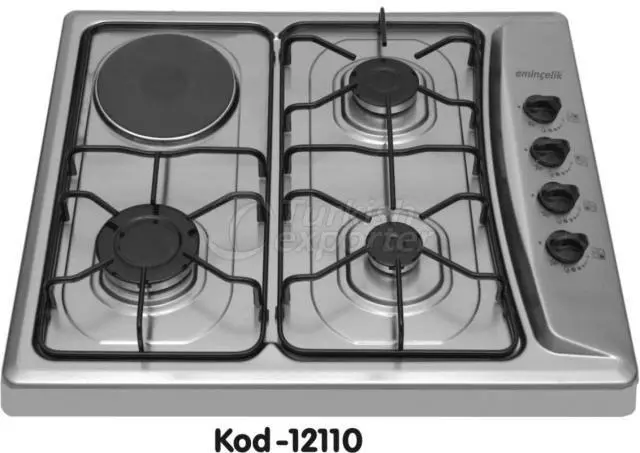 12110 Inox Hob 3+1