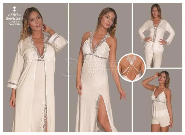 Cotton-Satin Night and Morning Gown 2014