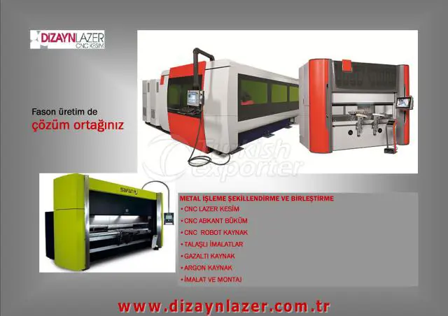 Cnc Lazer Kesim Fason