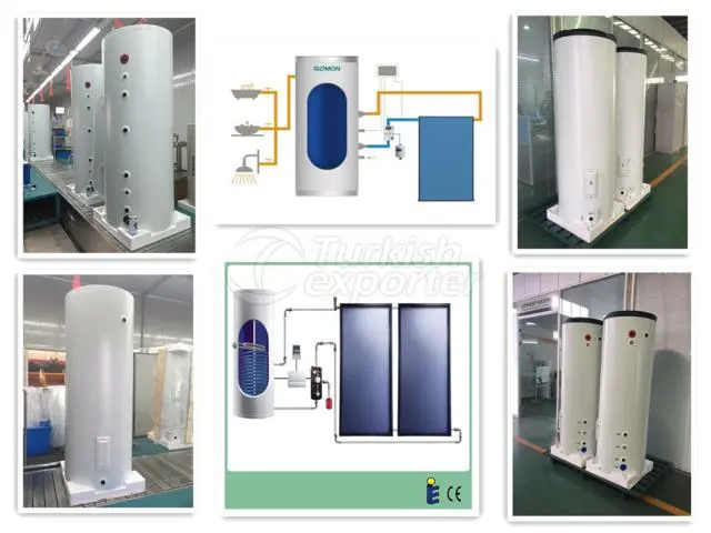 floor standing solar water tank