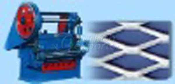 Expanded metal mesh machine