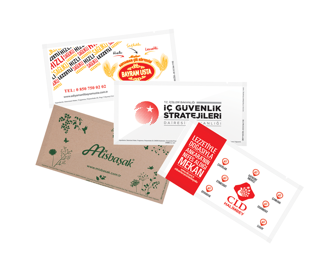 Emballage de lingettes humides