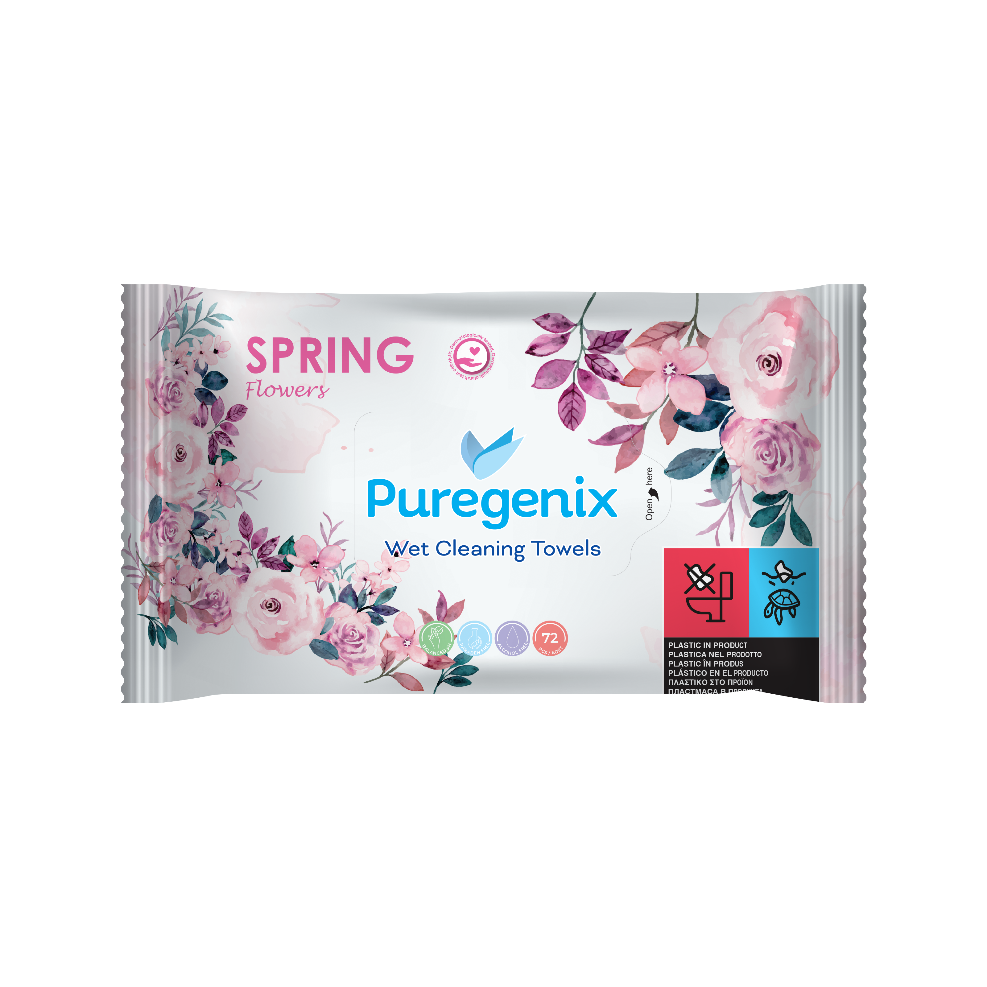PUREGENIX WET WIPES FLOWERS SERIES