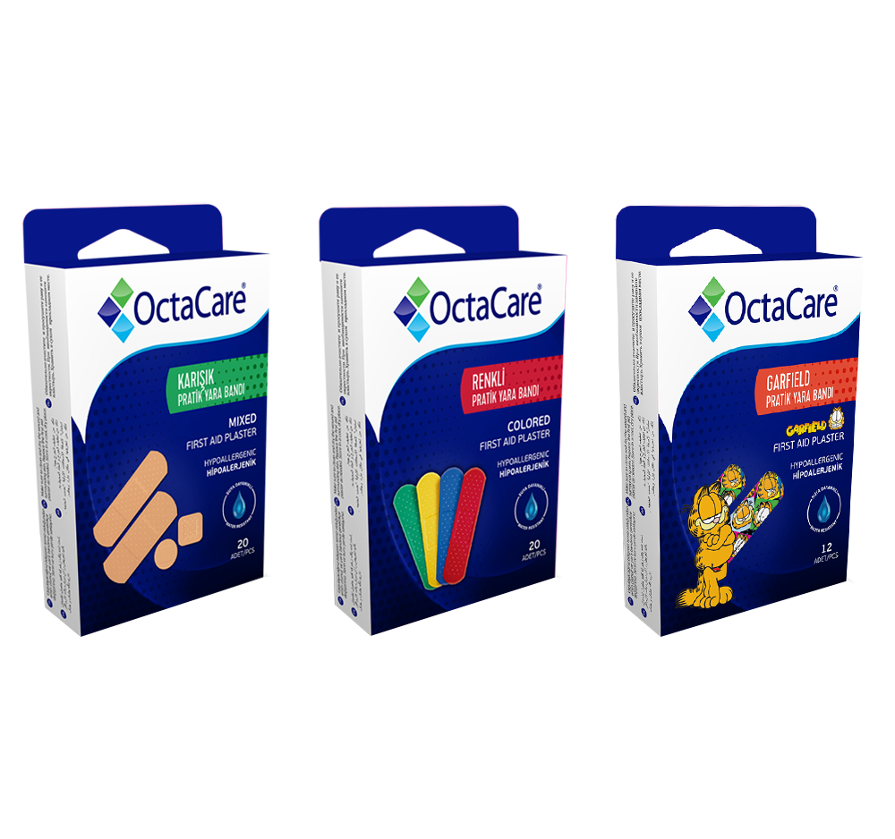 FIRST AID PLASTERS (ALL TYPES OF BAND-AIDS ARE AVAILABLE)