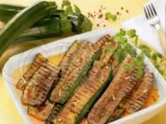 Calabacines a la plancha en aceite