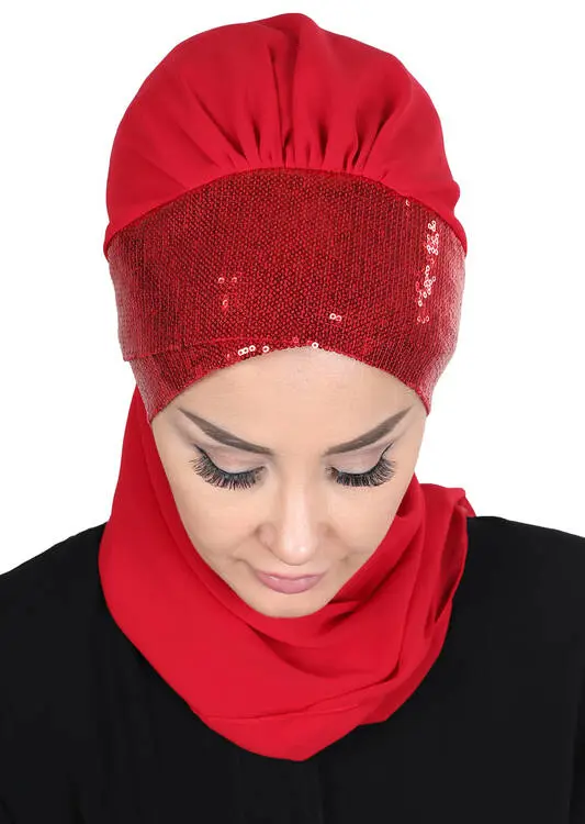 Chiffon Instant Turban -  HT 0054