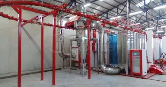 Stainless Steel Mono Cyclones Booth