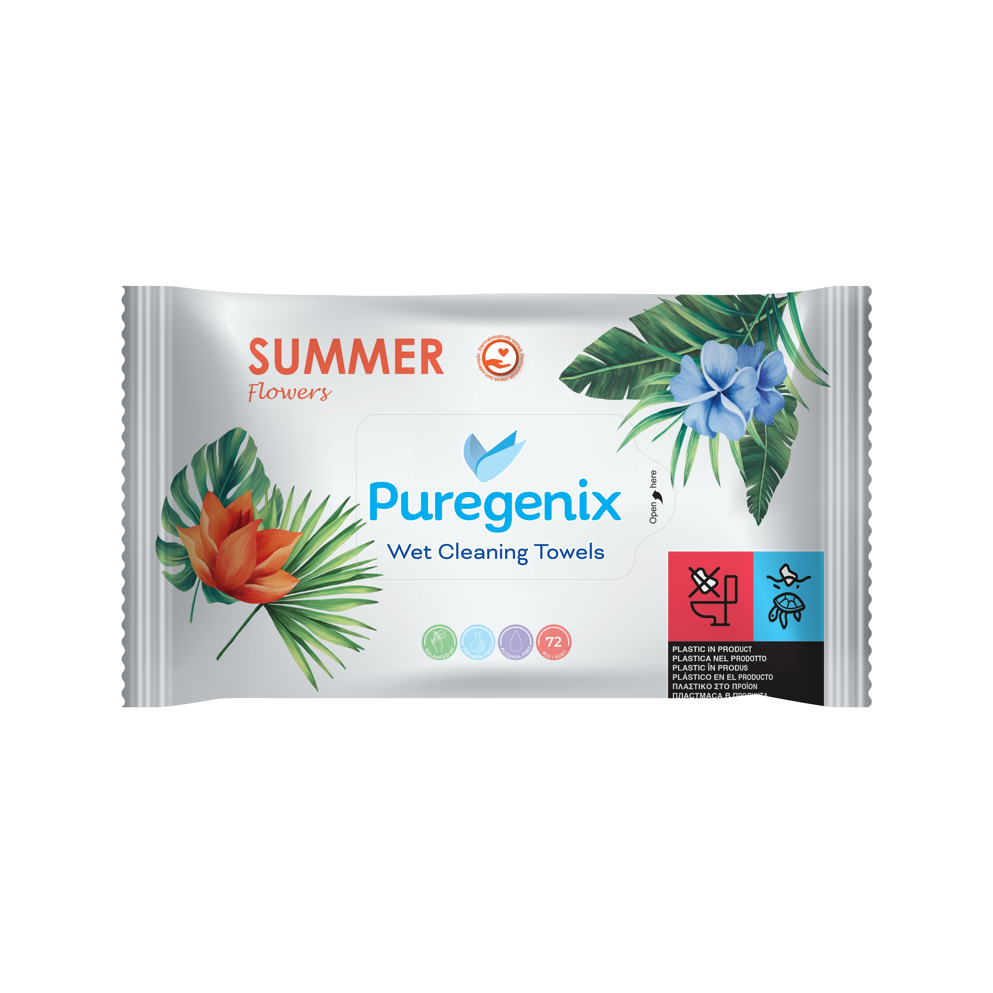 PUREGENIX WET WIPES FLOWERS SERIES