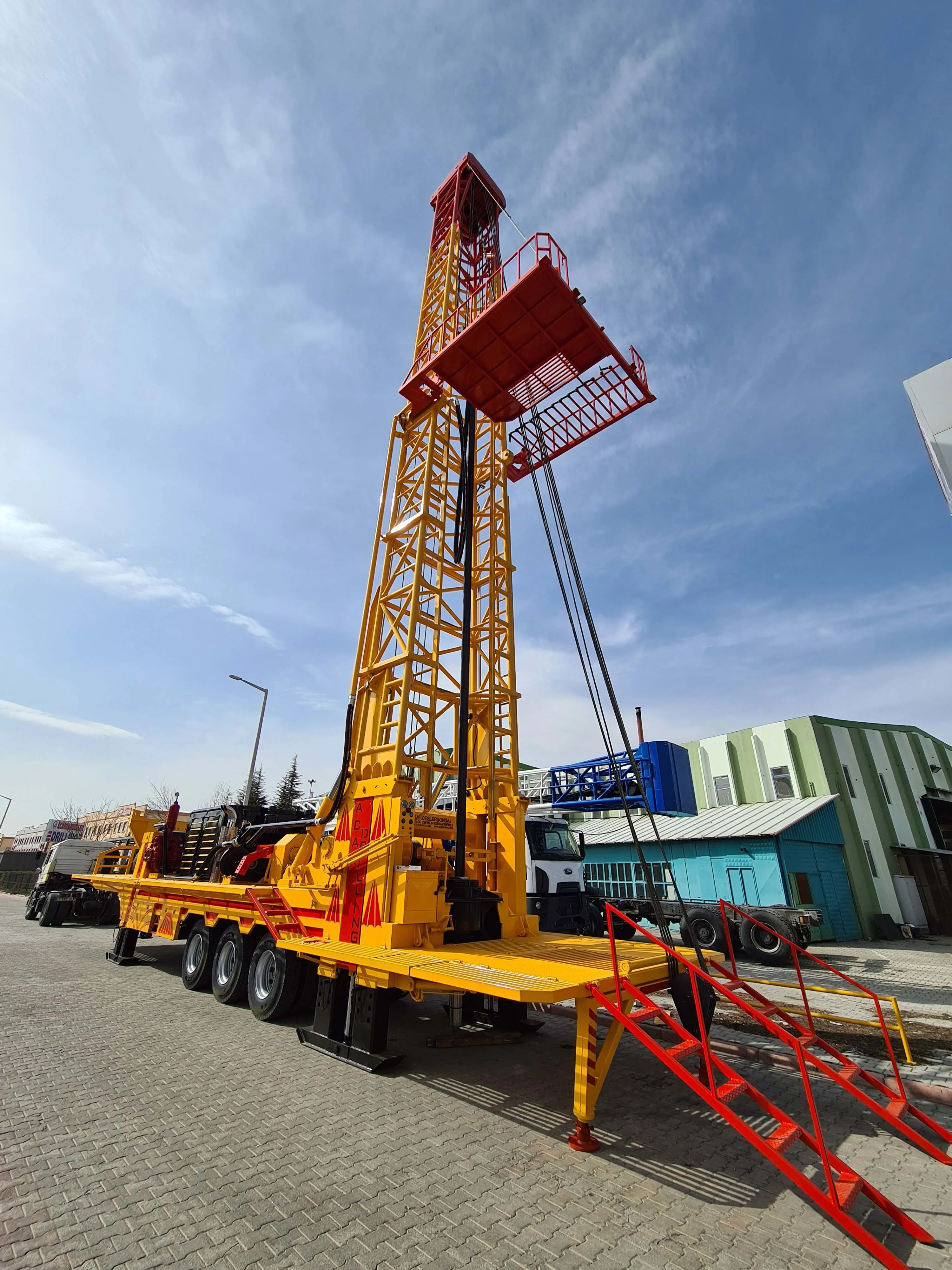 1300-1500 meters Water Drilling Rig  Mounted on Trailer