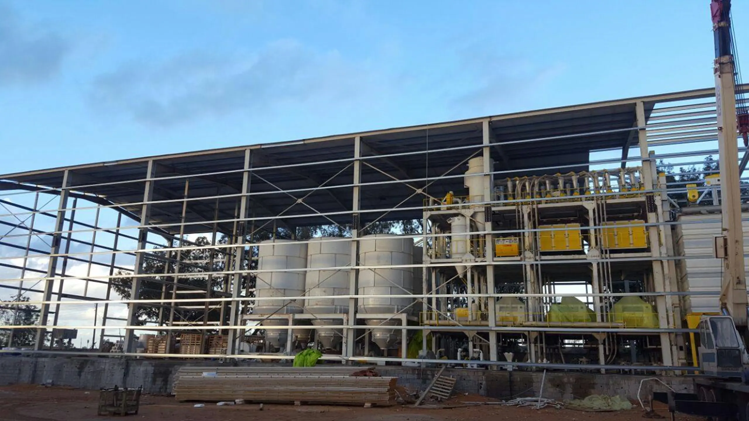 Compact Flour Mill in Hangar-Ucel Yapisal Celik Ltd. Sti.