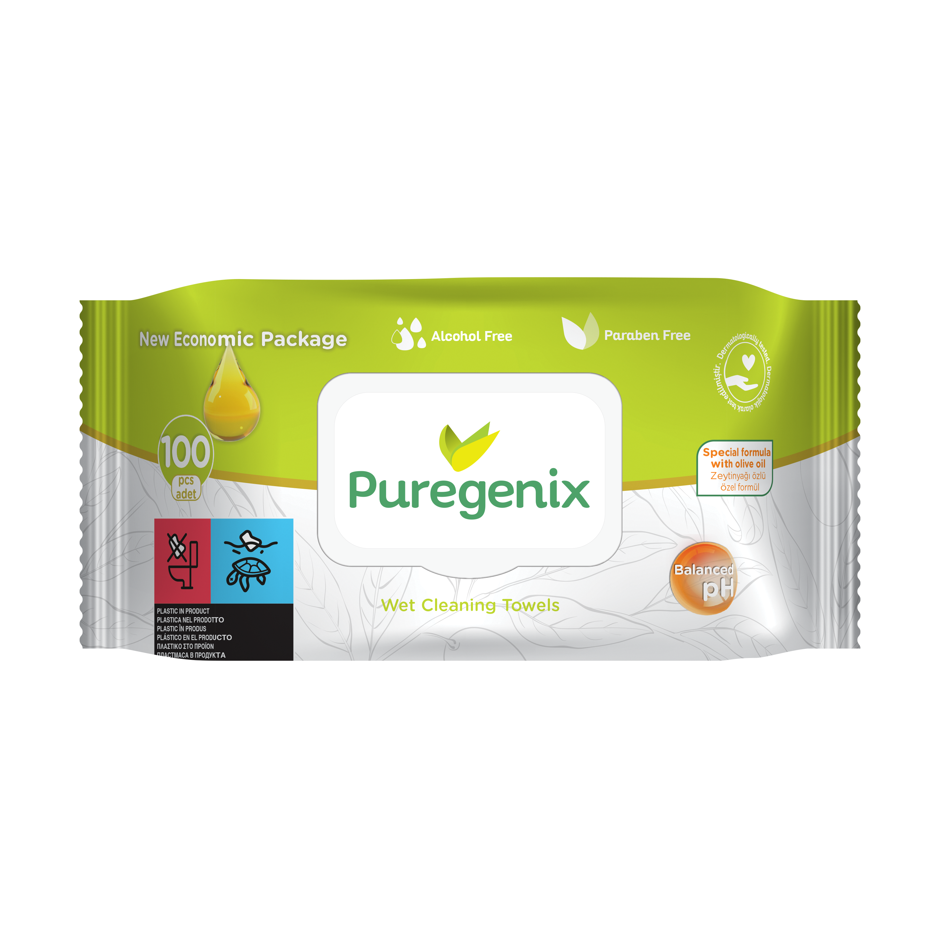 PUREGENIX WET WIPES NATURAL SERIES