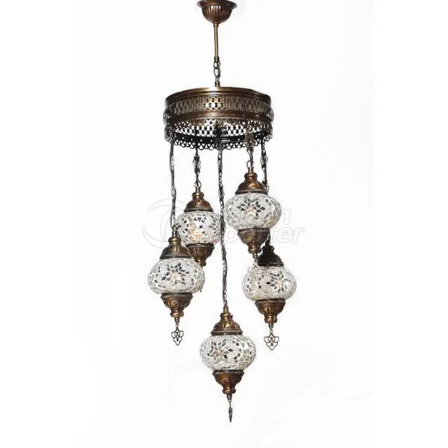No2 Mosaic 5in1 Chandelier