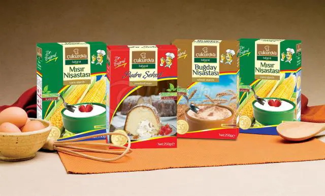 Azúcar en polvo y almidones