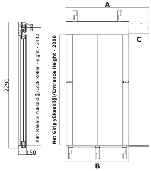 Automatic Elevator Door