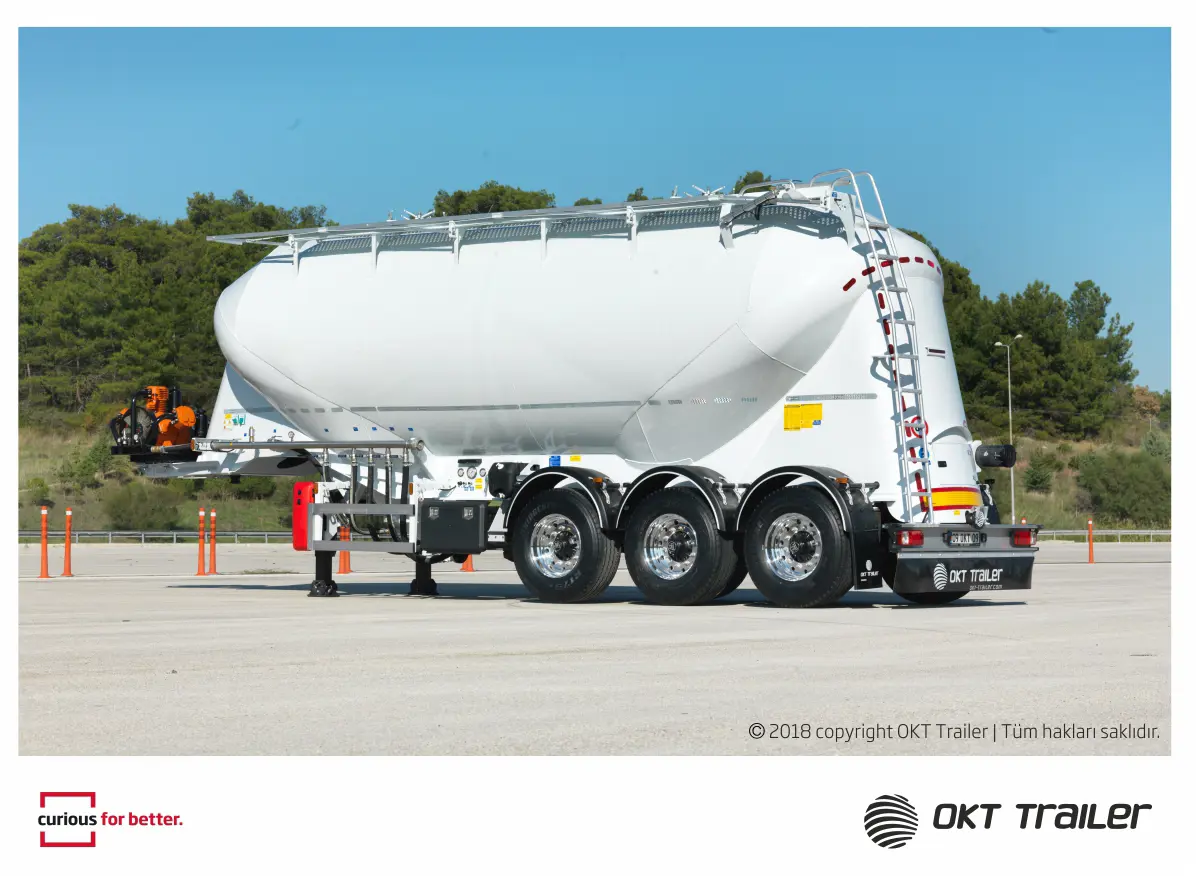 W Type Nontipping Silo Semi Trailer