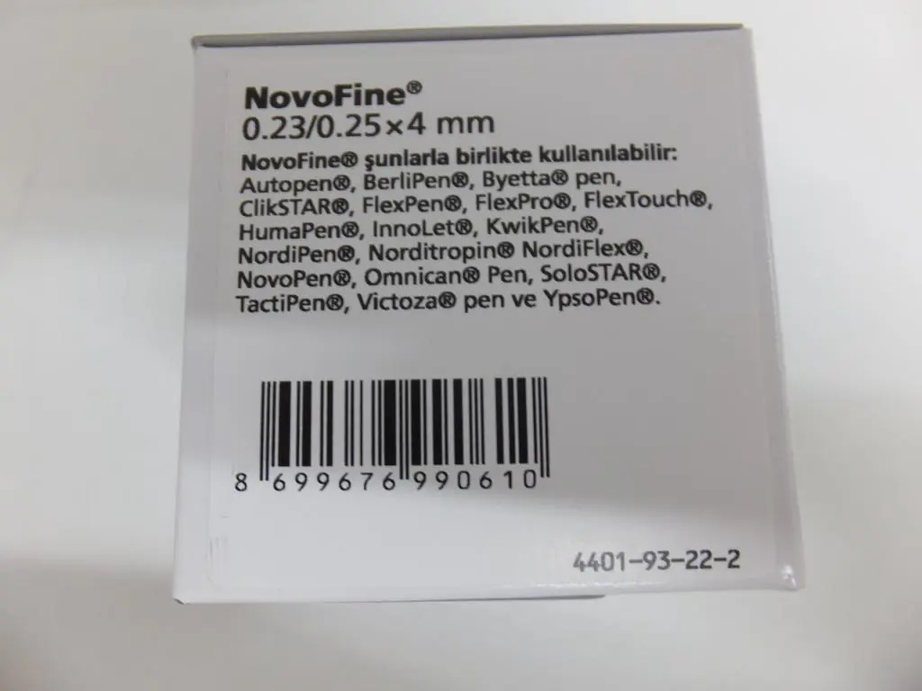 STERILE INJECTION NEEDLE  (32G) 4MM X100