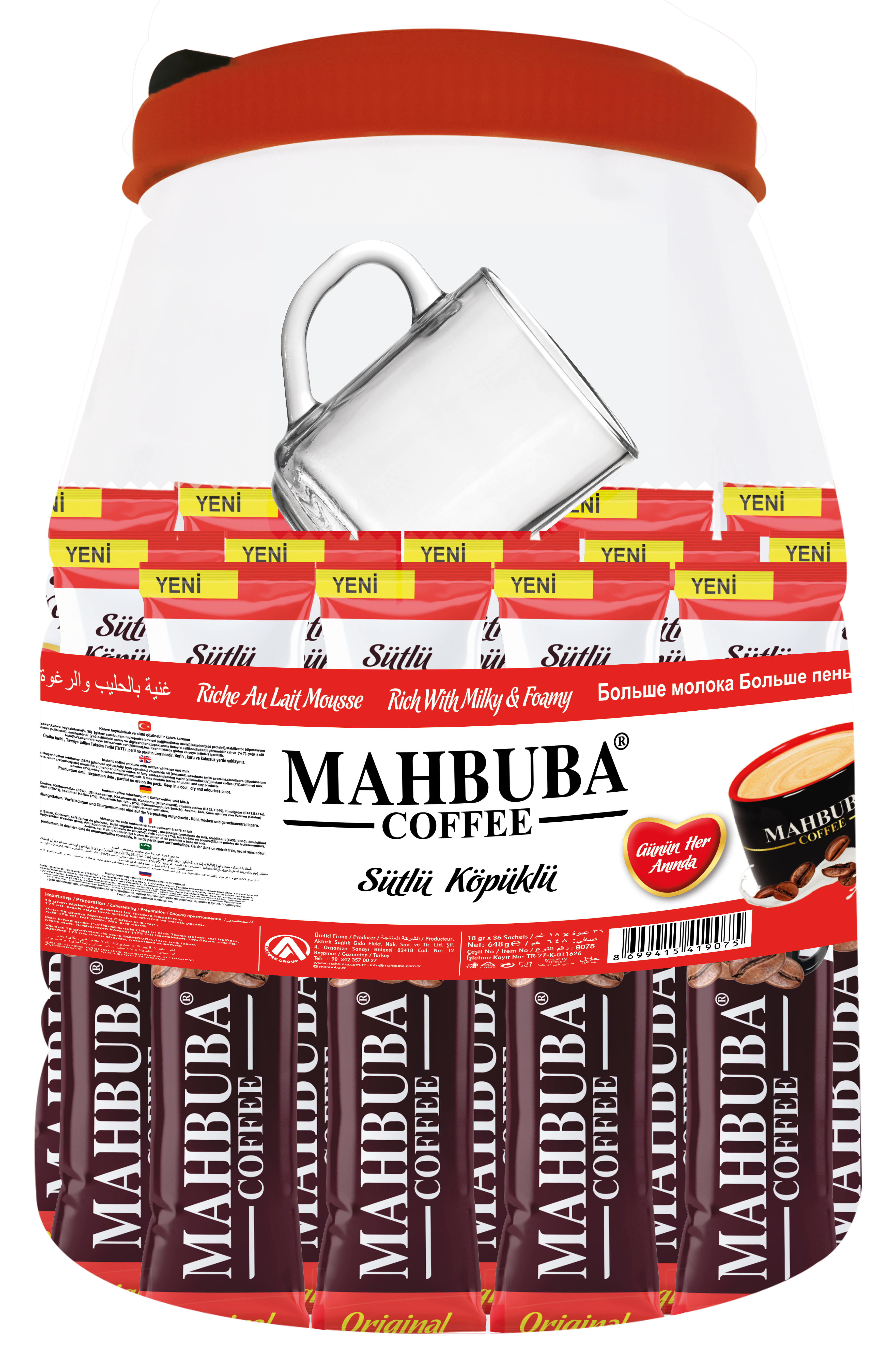Coffee 3in1 with milk foam-Akturk Saglik Gida Ltd. Sti.