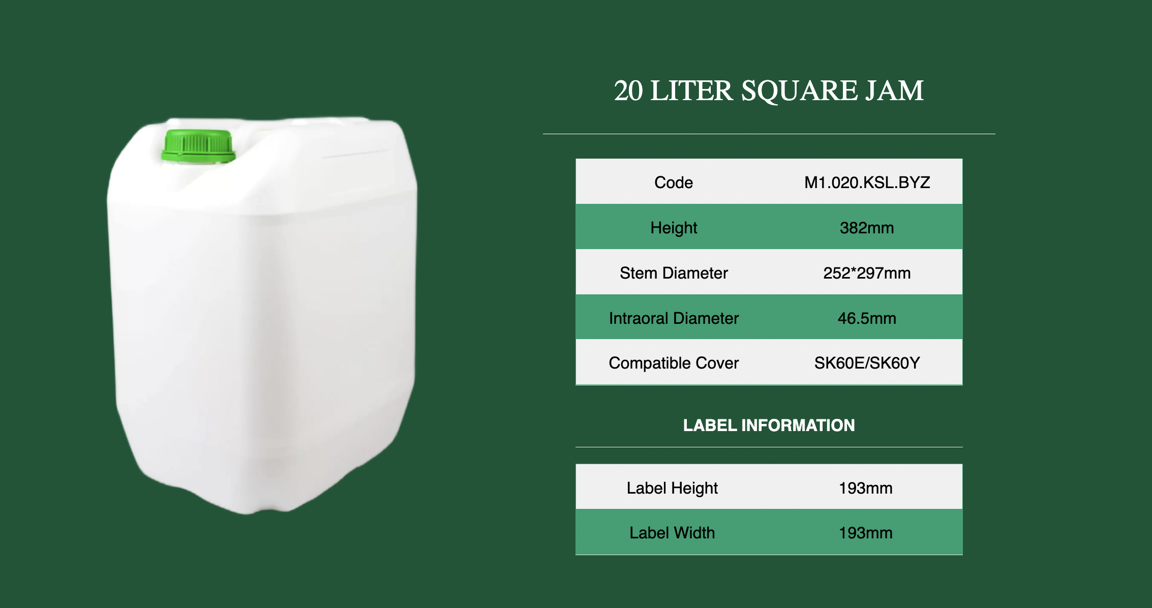 PLASTIC JERRYCANS
