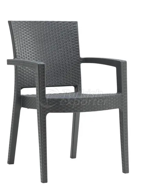 Paris Rattan Armchair Antracite