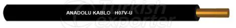 Kablolar H07V-U (NYA)