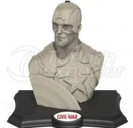 3D Captain America Adult Puzzle