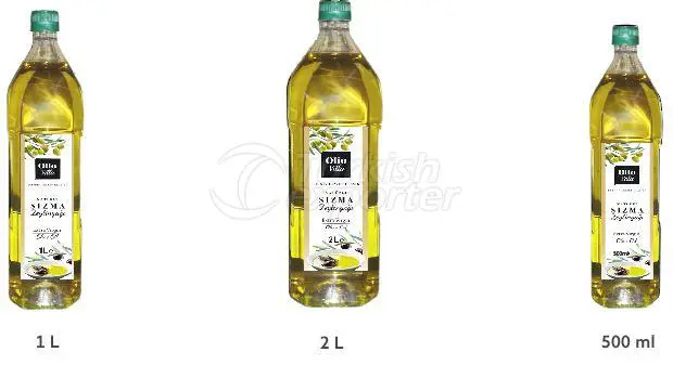 Botella de mascota de aceite de oliva virgen extra