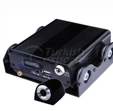 four channel D1 resolution mini car dvr with GPS cameras surveillance