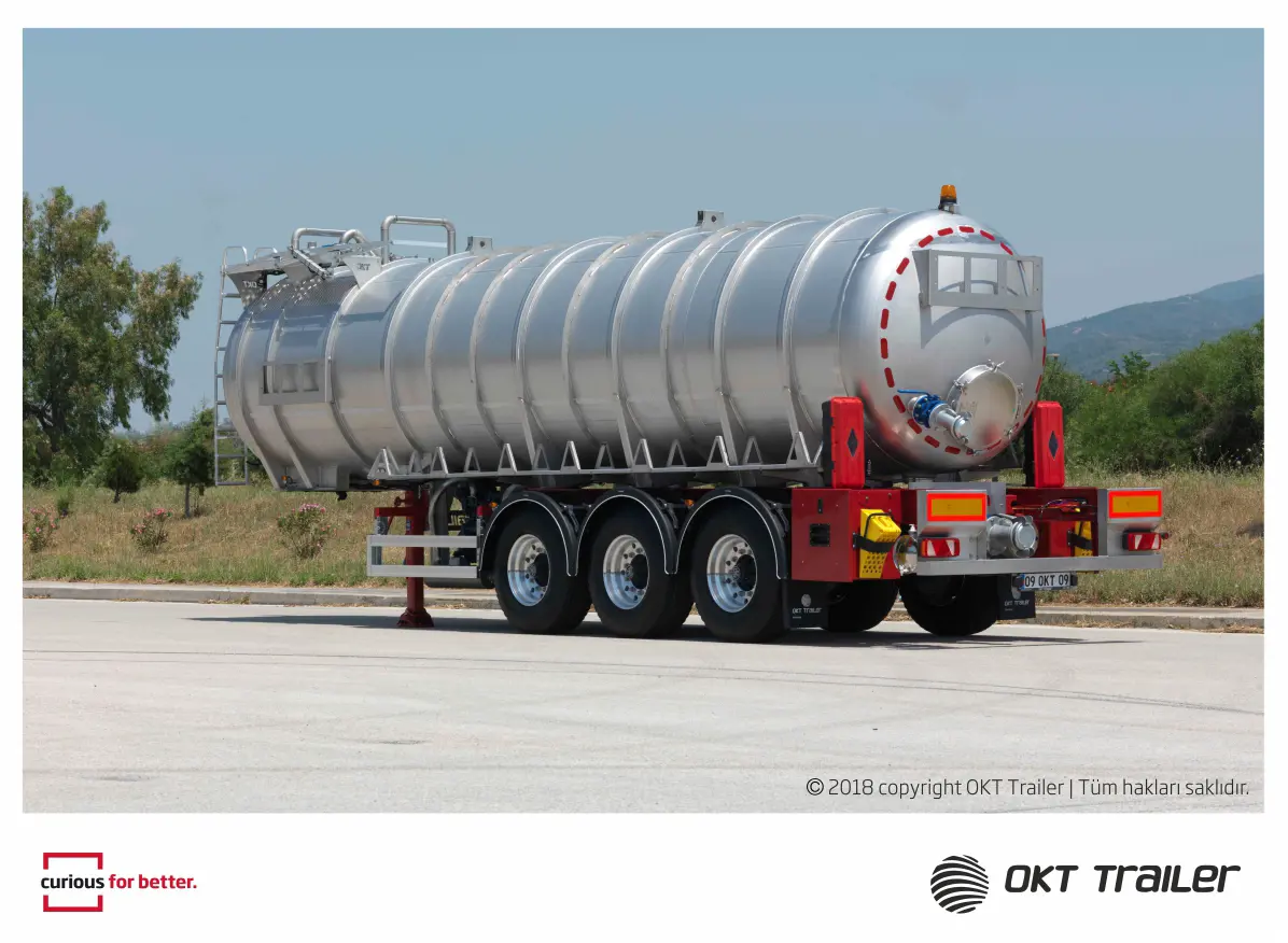 Vakuum Tanker Semi Trailer