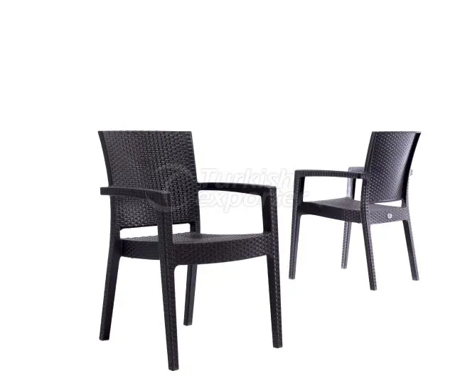 Fauteuil Paris Rattan Marron