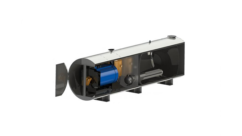 Cylindrical Container Mobile Heat Plants