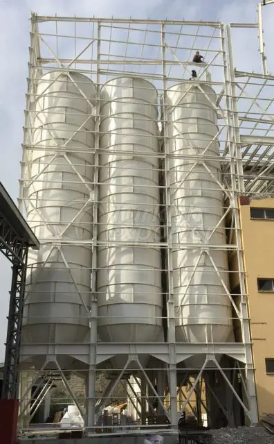 Çelik yuvarlak silo