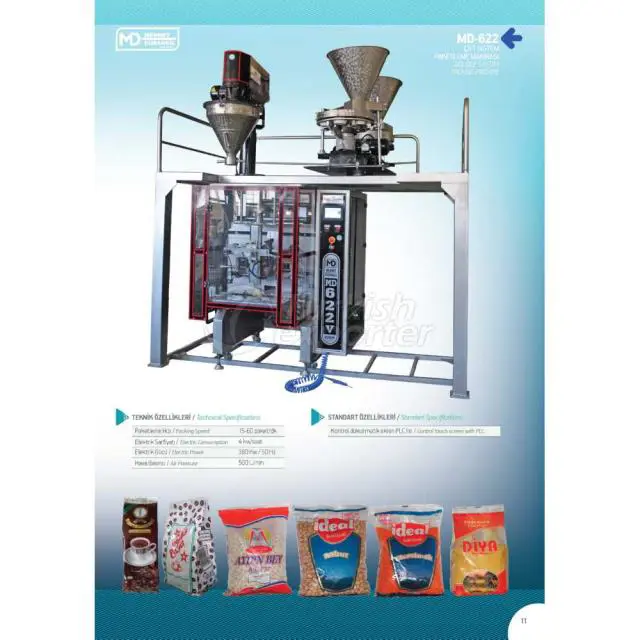 MD-622 DOUBLE SYSTEM PACKING MACHINE