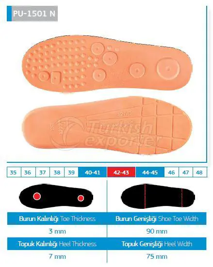 1501 PU INSOLE