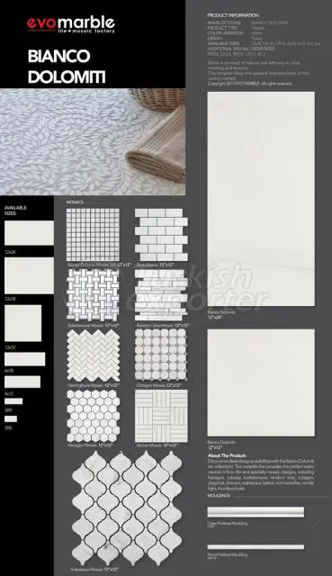 Bianco Dolomiti Mermer